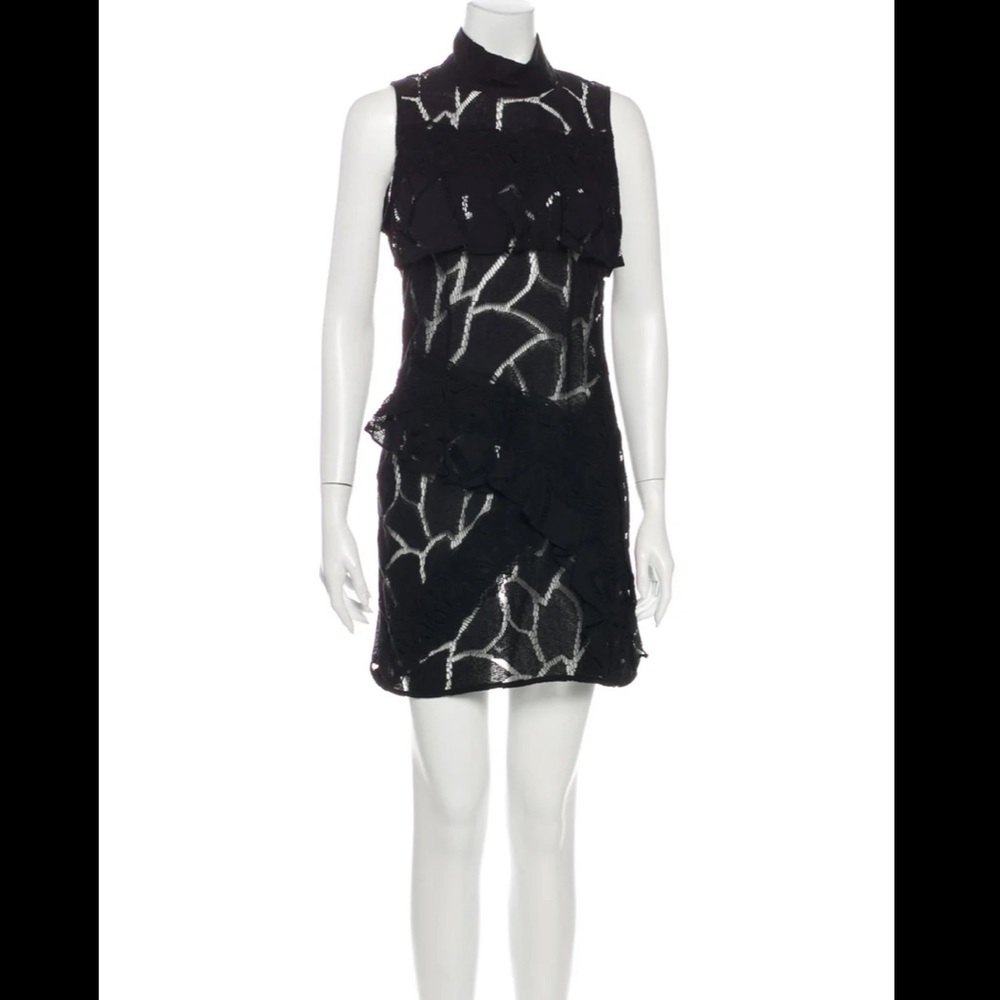 IRO Black Lace Mini Dress